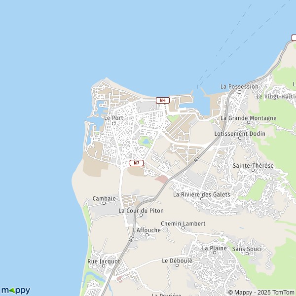 Plattegrond Le Port Kaart Van Le Port 97420 En Praktische Info